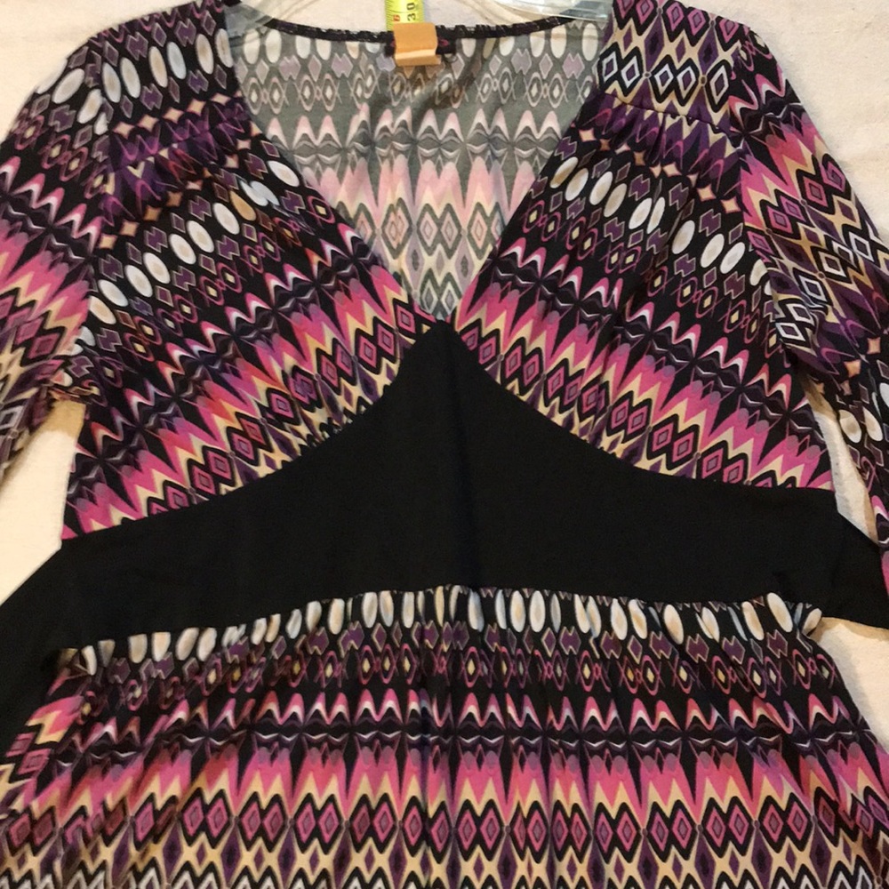 Tunic, Cacama, L, ties in back and at wrists